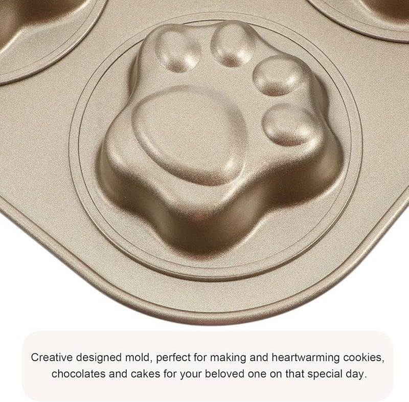 Cat Paw Cookie Cutter 9 Connected Biscuit Mold Cartoon Baking Tool Kitchen - Image 3